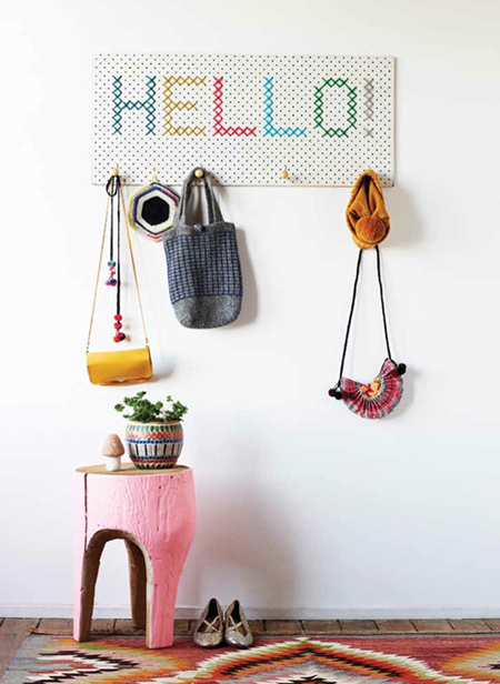 Pegboard Clothing Rack