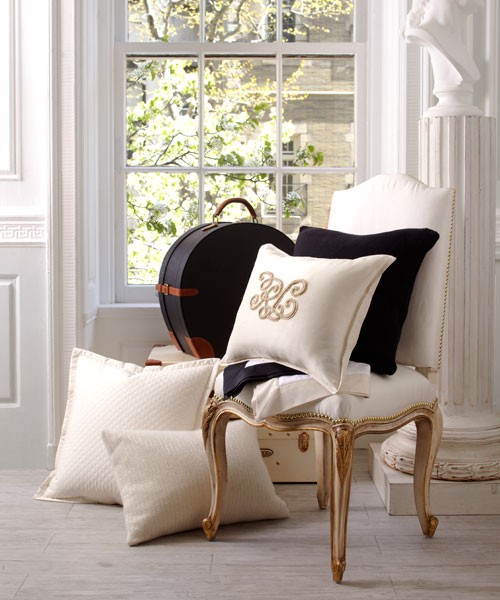 House Beautiful Gold Accent Chair