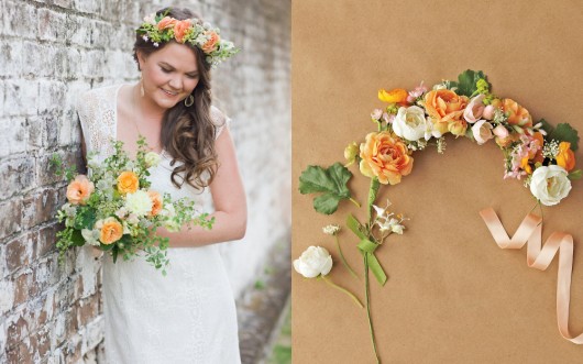 Bryan Gardner and Corbin Gurkin for Martha Stewart | DIY Wedding Flower Crown