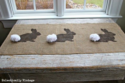 Eclectically Vintage - Bunny Table Runner