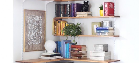 Build & Organize A Corner Shelving System - A Beautiful Mess