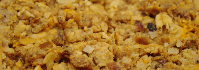 granola bar close up