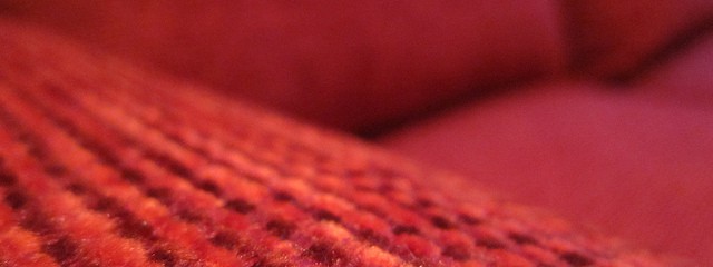 red sofa