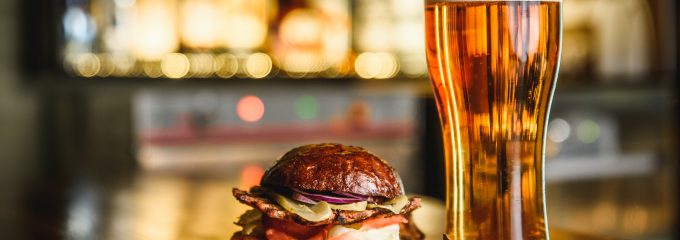 burger and beer