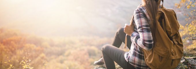 women hiking